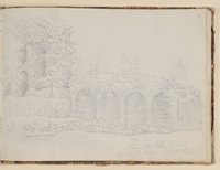 Ruinen der Villa des Cato [aus einem Skizzenbuch der Rosette Städel, Blatt 4]
